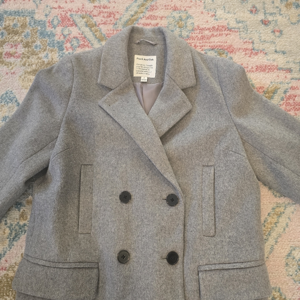 Frank And Oak Recycled Wool Blend Coat - Picture 4 of 12